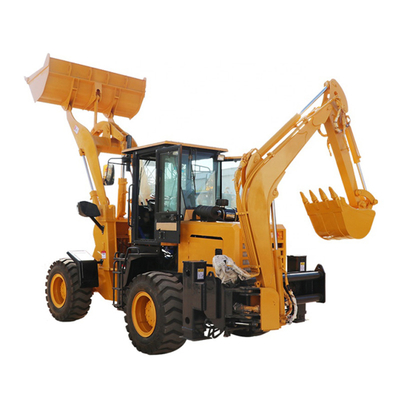 Infrastructure Projects 6ton Backhoe Loader Excavators 4 Wheel Drive Backhoe Loader Digger