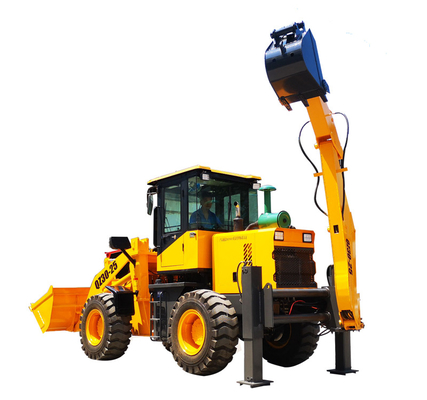 Multifunctional Chinese Cheap Four Wheel Loader Mini 2.5ton 3 Ton Backhoe Loader Machinery Repair Shops With Excavator Price Earthmoving Machinery