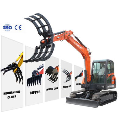 Construction 6 Ton Steel Construction Machinery Equipment Hydraulic Excavator Track Excavator